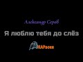 Караоке Я люблю тебя до слёз А Серов