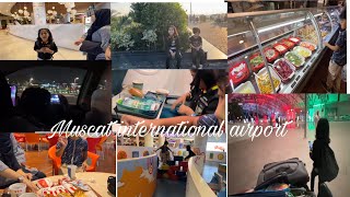 Transit Muscat International airport Oman \ Going back to Pakistan \ Travel Vlog