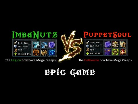 Insane ImbaNutz vs Puppetsoul Match - Who Will Win the Epic Battle with MEGA Creeps?!