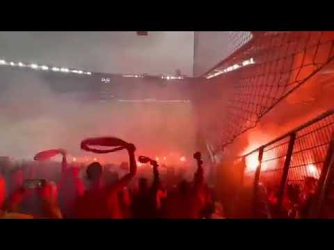 1.FC Union Berlin 🇩🇪 pyro time in Sinobo Stadium vs Slavia Praha 🇨🇿