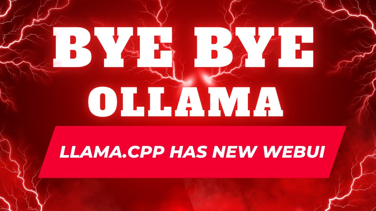 How-To Install Official WebUI of Llama.CPP on CPU -- Bye Bye Ollama