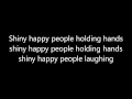 R.E.M: Shiny Happy People (Lyrics)