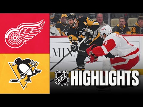 NHL Preseason Highlights | Red Wings vs. Penguins | September 26, 2025