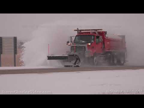 Blowing Snow Impacts Drivers on Interstate 70 in Sherman County, KS - 10/26/2020