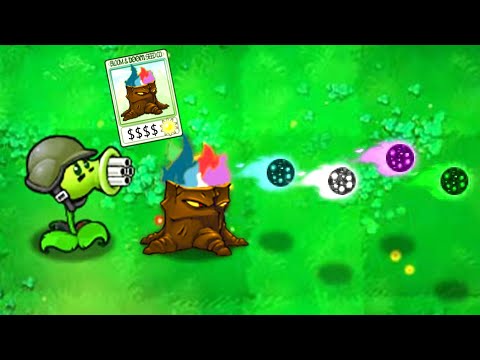 PVZ discover: What happens when peas pass through Colorful torchwood？ - HARD MODE MOD PVZ1 Plus