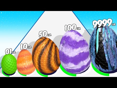 Dino Hole 3D - Level Up Dinosaur Egg Max Level ASMR Gameplay