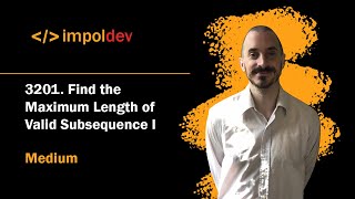 YouTube video 'Find the Maximum Length of Valid Subsequence I | LeetCode 3201 - Python'