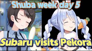 Subaru visits Pekora's place EN SUBS
