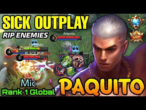 Amazing Counter Gank Paquito Outplay Enemies! - Top 1 Global Paquito Mic - MLBB