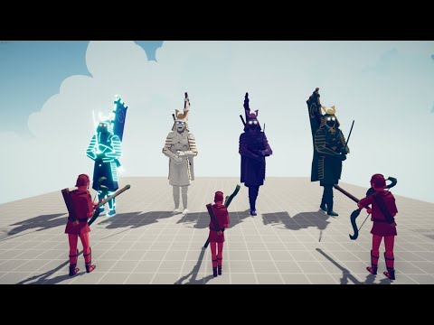 SAMURAI COLOR PACK vs 3x EVERY GOD ► Totally Accurate Battle Simulator TABS