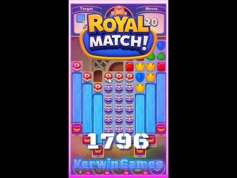 Royal Match Level 1796 - No Boosters Gameplay