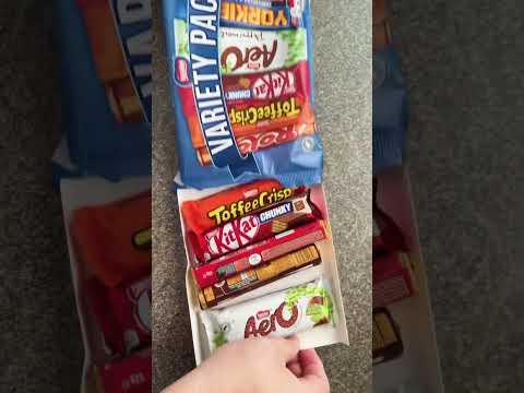 UNPACKING CHOCOLATE VARIETY PACK ASMR #asmr #shorts