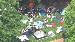 Sky 5: Pro-Palestinian encampment at UNC-Chapel Hill
