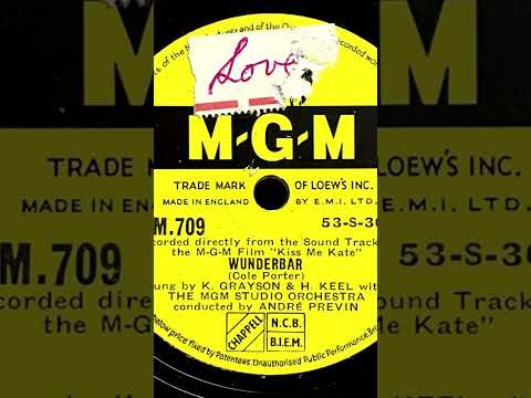 1954 KATHRYN GRAYSON feat. HOWARD KEEL - Wunderbar MGM 10" MGM709