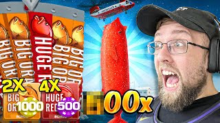 MY BIGGEST MULTIPLIER WIN EVER ON ICE FISHING GAME SHOW!