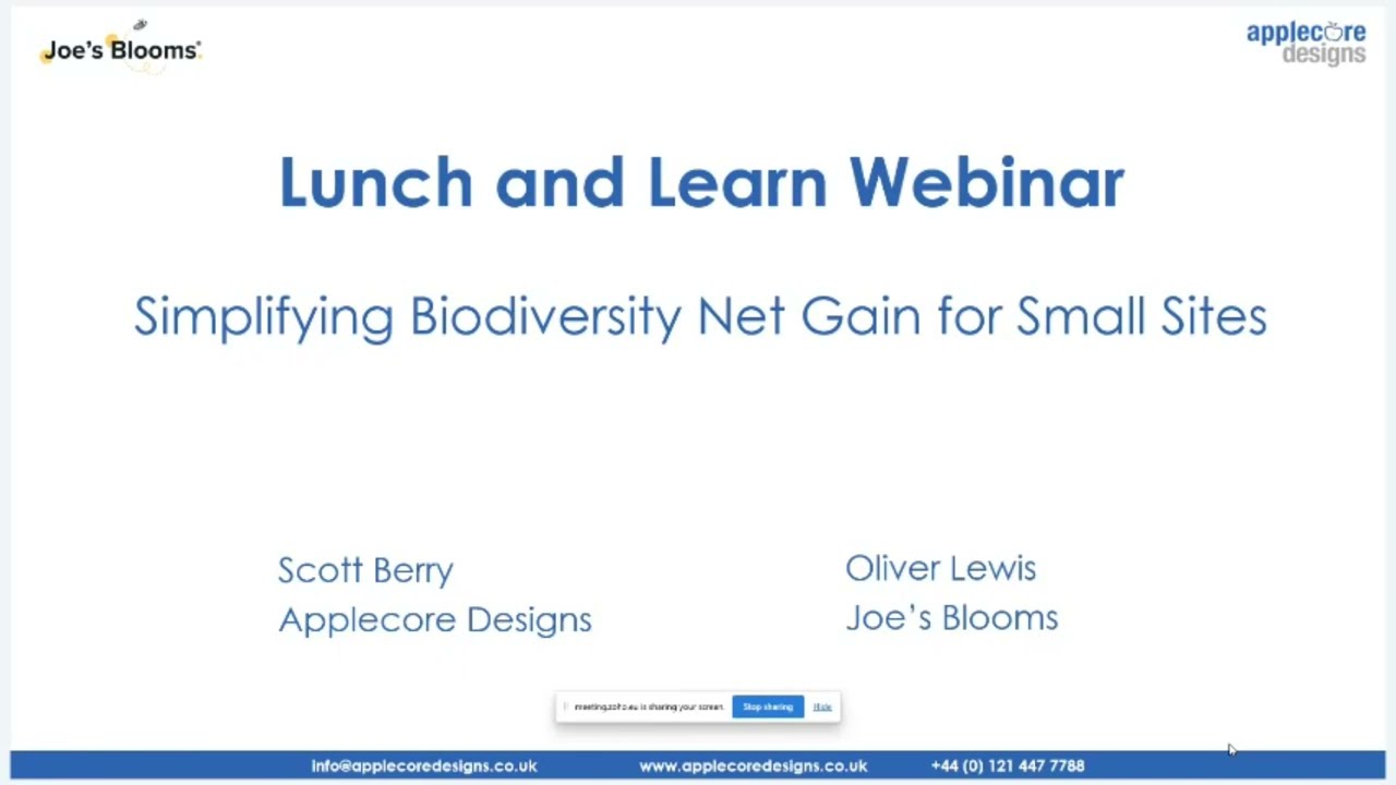 Simplifying Biodiversity Net Gain for Small Sites - BNG Tool