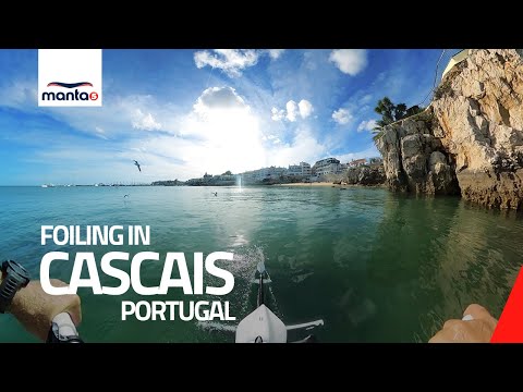Foiling in Cascais (Portugal) | Manta5 Hydrofoil Bikes