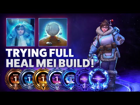 Mei Avalanche - TRYING FULL HEAL MEI BUILD! - Bronze 2 Grandmaster S3 2022