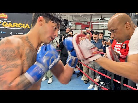 Ryan Garcia full FINAL workout for Devin Haney • Haney vs Garcia