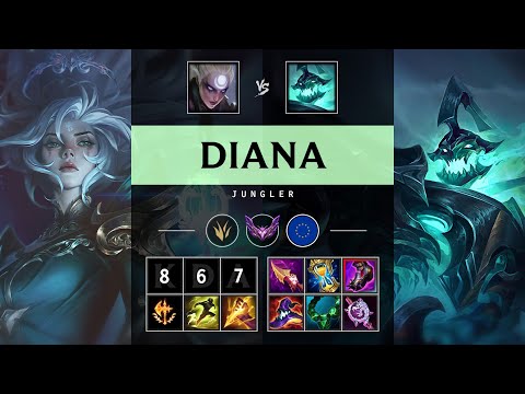 Diana Jungle vs Hecarim - EUW Master Patch 25.17