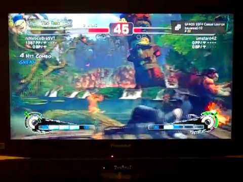 SSF4 AE - umataro42 vs niNe6coBraSVT 005 (Bison vs Yun)