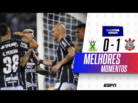 FÁBIO SANTOS MARCA, E CORINTHIANS VENCE O SANTO ANDRÉ NO PAULISTÃO | MELHORES MOMENTOS