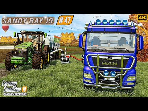 NEW Truck & Slurry Spreader. Spreading 274000L Of Digestate ⭐ Sandy Bay 19 #47 ⭐ FS19 4K TimeLapse