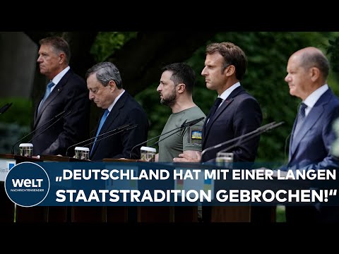 SCHOLZ IN KIEW: "Deutschland hat mit einer langen Staatstradition gebrochen!" I WELT Dokument