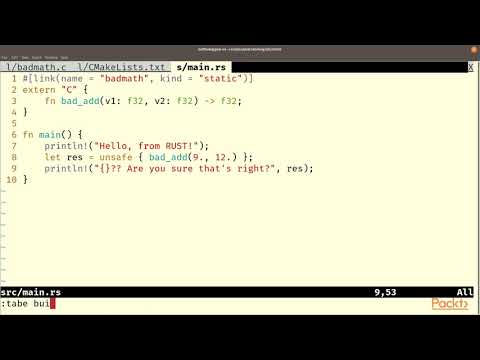 Rust Programming Recipes : Calling C Code from Rust | packtpub.com