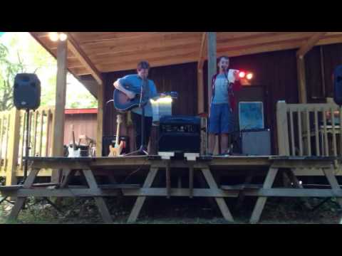 Me and Ben Somer performing a cover of one by U2 at Wind Sa