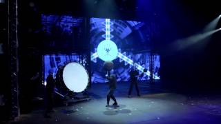 B-Roll of Blue Man Group Las Vegas at Monte Carlo Resort and Casino
