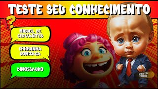 PENSE RÁPIDO! TESTE SEUS CONHECIMENTOS GERAIS NO NÍVEL GINCANA!