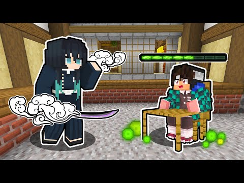 I became a demon slayer STUDENT in Minecraft
