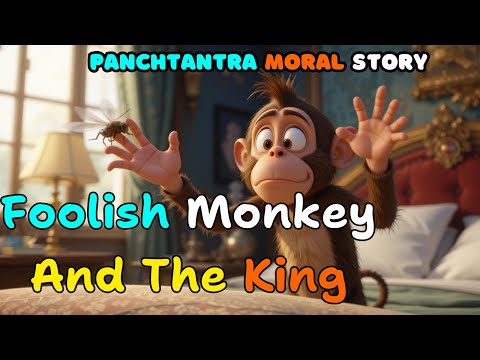 Foolish Monkey and The King | Panchtantra Story in English | Kids Cartoon Story in English #cartoon