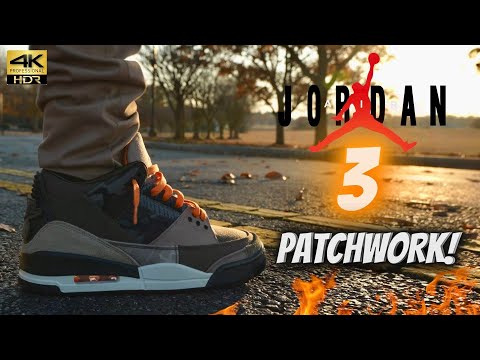 JORDAN 3 PATCHWORK REVIEW & ON FEET W/ LACE SWAPS!!