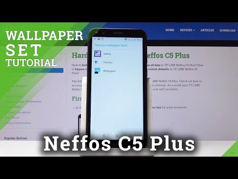 How to Change Wallpaper in TP-LINK Neffos C5 Plus - Update Desktop