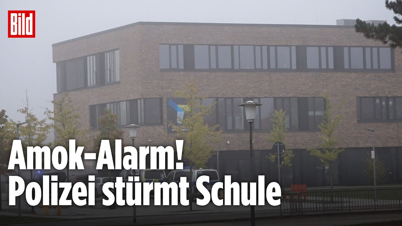 AMOK-ALARM IN NIEDERSACHSEN: Großeinsatz an Schule – Polizei sichert Räume