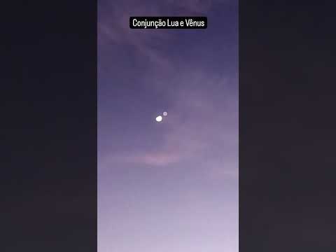 Conjunção Lua e Vênus