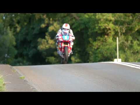 Manx Grand Prix 2022 Practice Crosby jump - Supertwin
