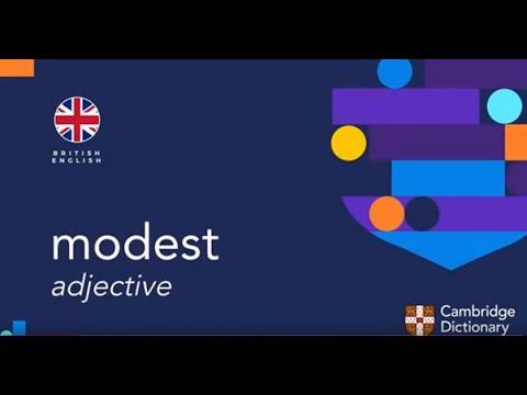 How to pronounce modest | British English and American English pronunciation