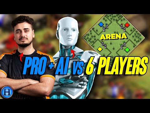 Hera + Extreme AI vs 6 Players | AoE2