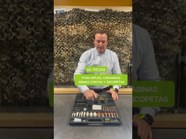 Vídeo relacionado con WilTec Set de Limpieza de Armas 100 Piezas en maletín de Transporte Rifles Escopetas Pistolas Caza Armerías