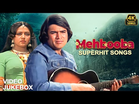MEHBOOBA Superhit Songs Video Jukebox 4k ❤️| Rajesh Khanna, Hema Malini | Mere Naina Sawan Bhadon..