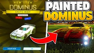 PAINTED DOMINUS In The ITEM SHOP On Rocket League!