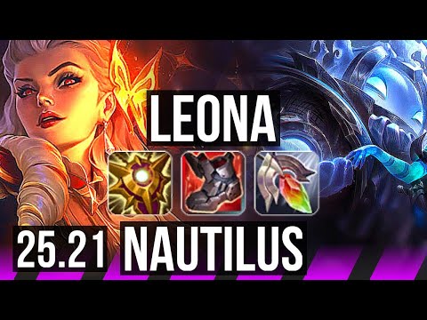 LEONA & Tristana vs NAUTILUS & Jhin (SUP) | KR Master | 25.21
