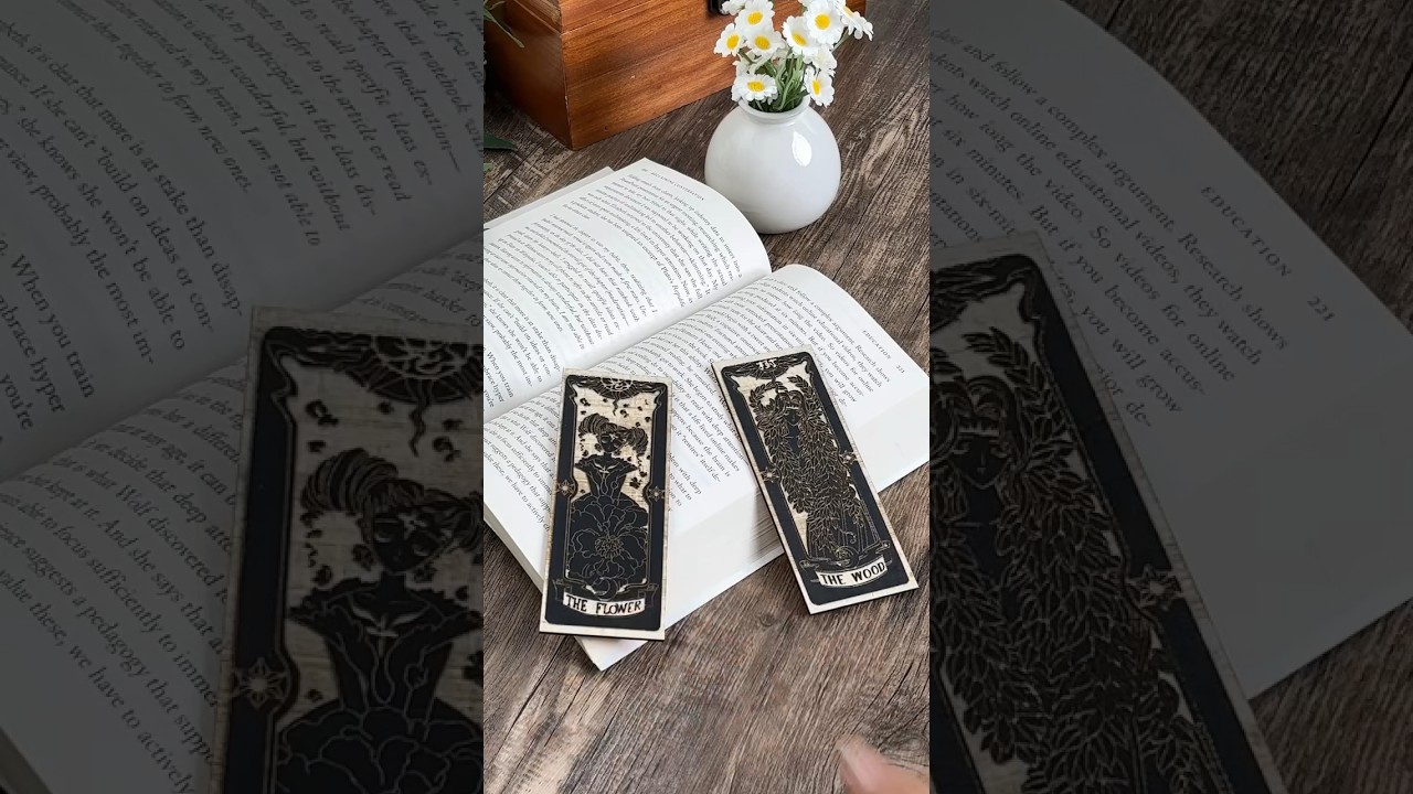How to make bookmarks with NEJE MAX4 E80 | #neje #woodworking #diy #lasercutting #bookmark