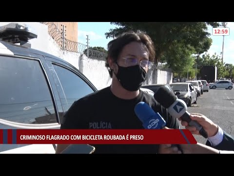 Criminoso flagrado com bicicleta roubada em caso viral nas redes eÌ preso 12 08 2021