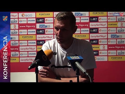 Konferencja prasowa po meczu Odra Opole - Chrobry Głogów