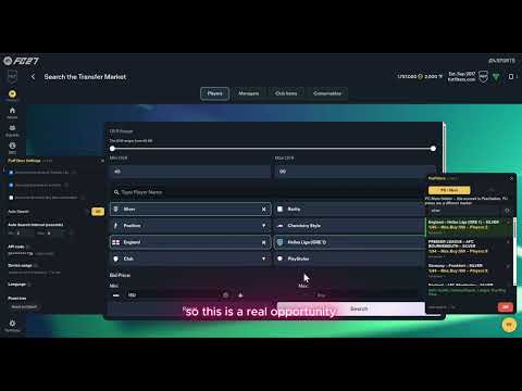 EAFC 27 Webapp Autobuyer and AutoSnipe by futfilters #eafc #eafc27 #webapp #autobuyer #autosnipe