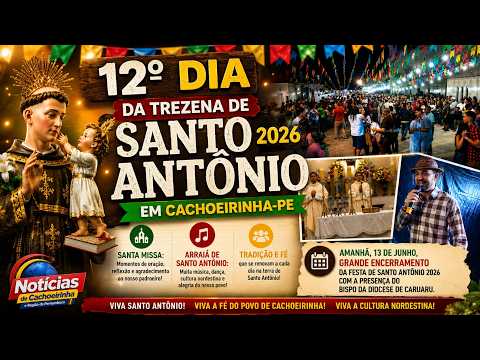 ONTEM FOI A ULTIMO SHOW DA FESTA DE SANTO ANTÔNIO 12º DIA DA FESTA DE SANTO ANTÔNIO 2026
